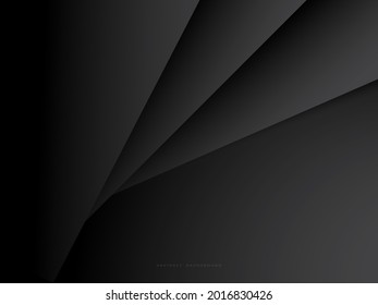 Dark Background With Stacked Paper Cut Effect