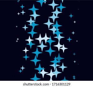 Dark background, starry sky, the shining stars. Abstract stars. Flat style. Vector design for web banners, covers, business cards, conference stands