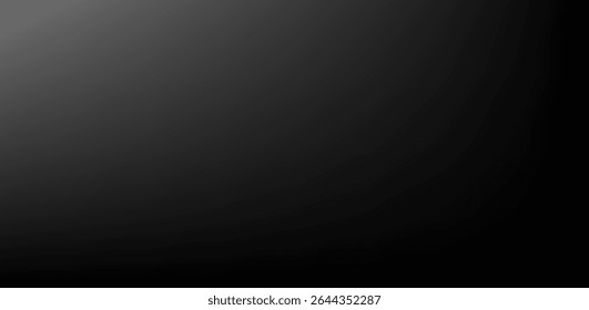 Dark background with subtle light grey gradient glow, perfect for modern, minimal, and elegant digital designs, tech themes, or abstract vector compositions.