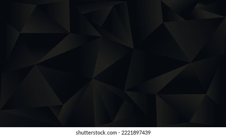 fondo oscuro en estilo de triangulación. Triángulos. Viernes Negro