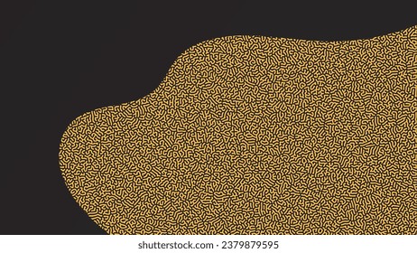 DARK BACKGROUND WITH TURING GOLD COLOR ABSTRACT PATTERN DESIGN VECTOR GOOD FOR WALLPAPER, COVER,POSTER 