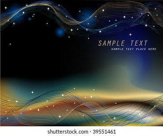 dark background. Vector