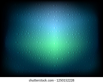 Dark background vector cover with water drops. Beautiful colored illustration with blurred background. Water drops.
