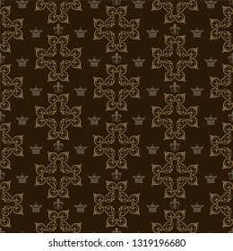 Dark Background wallpaper vintage style, seamless pattern, texture