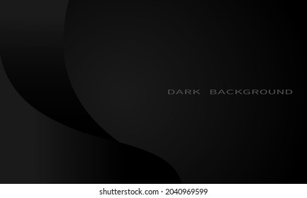 dark background with wave lines on the left