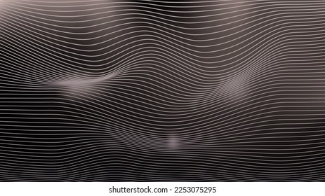 Dark background with wavy and curled lines