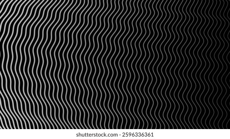 Dark background with wavy lines abstract for fabric style or backdrop