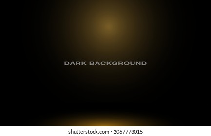 dark background with yellow light