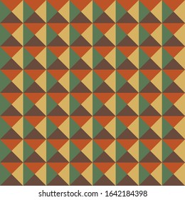 A dark baroque color diamond or triangle seamless pattern