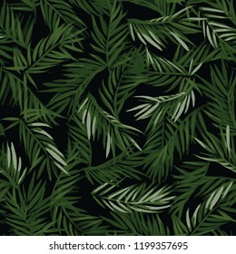 Dark based tropical leaves