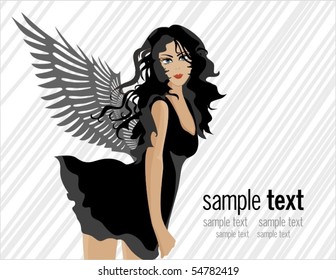Dark beautiful angel