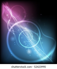 Dark beautiful background with glowing lines