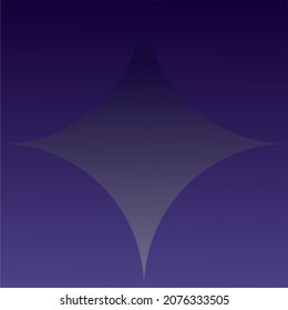 A dark, beautiful figure on a blue background. Card suit. Booby. Vector pattern