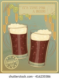 dark beer glass