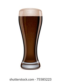 Dark beer glass