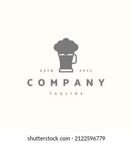 Dark beer premium icon sign symbol. Hipster vintage logo design vector illustration
