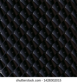 Dark black 3d abstract background texture pattern illustration wallpaper design template vector 