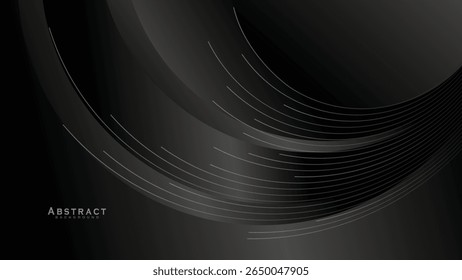 Fondo abstracto negro oscuro para el diseño de la presentación. Fondo de Anuncio abstracto negro simple