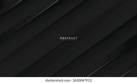 Fundo abstrato preto escuro para design de apresentação. Plano de fundo de banner abstrato preto simples