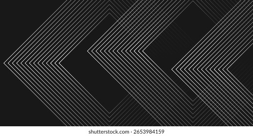 Fondo abstracto negro oscuro para el diseño de la presentación. Fondo abstracto negro simple del Anuncio. Ilustración vectorial geométrica futurista