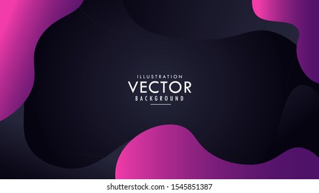 Dark Black Abstract Liquid Background Wallpaper Vector Design with blank text space template for business, company, office, corporate, web, presentation, publication, advertising