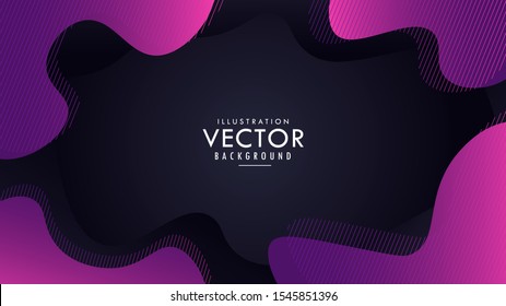 Dark Black Abstract Liquid Background Wallpaper Vector Design with blank text space template for business, company, office, corporate, web, presentation, publication, advertising