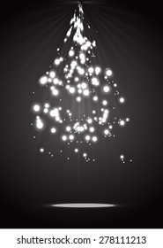 dark black  Abstract magic light background. rays. stage. star