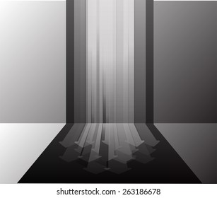 Dark black arrow Light Abstract Technology background for computer graphic website internet. circuit
