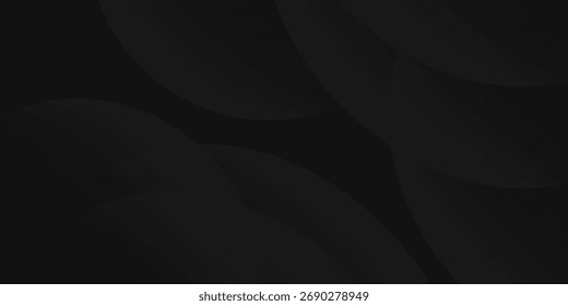 Fondo negro oscuro abstracto geométrico 3D con decoración de efecto de onda. Traje para el Anuncio, el Web, el folleto, el panfleto y la presentación