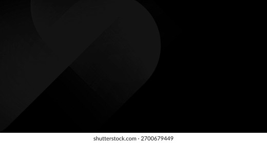 Fondo negro oscuro abstracto geométrico 3D con decoración de efecto de onda. Diseño moderno de moda en Ilustración vectorial