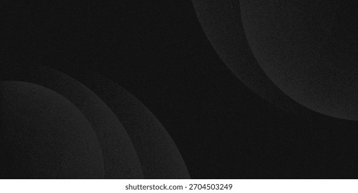 Dark black background abstract 3D geometric with wave effect decoration. Vector illustration