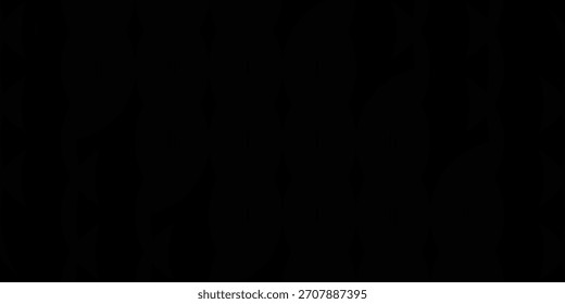 Dark black background abstract 3D geometric with wave effect decoration. Vector illustration