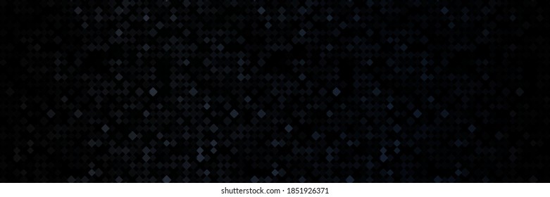 Dunkel-schwarzer Hintergrund abstraktes geometrisches Muster. Dunkler Modus Konzept. Ideal für Webbanner und Hintergrund. Vektorgrafik.