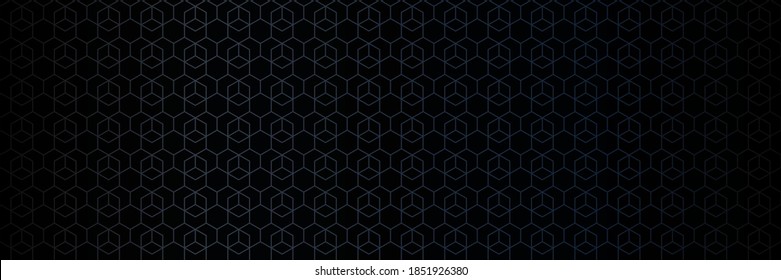 Dark black background abstract geometric pattern. Dark mode concept. Perfect for web banners and background. Vector illustration.