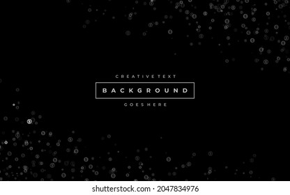 fondo negro oscuro, vector de ilustración de moneda criptográfica de Bitcoin para página, logotipo, tarjeta, banner, web e impresión.