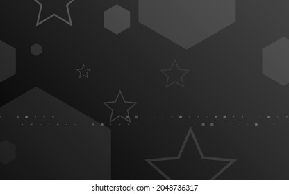 
dunkler schwarzer Hintergrund, zufälliger minimalistischer abstrakter Vektorgrafik für Logo, Karte, Banner, Web und Druck.