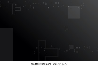 fondo negro oscuro, vector de ilustración abstracta al azar minimalista para logotipo, tarjeta, banner, web e impresión.