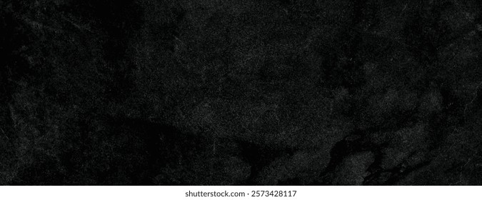 Dark black background with a textured, rough surface. The black background adds a dramatic, moody effect. Minimal grunge paper texture vector background