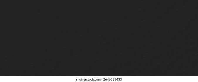 Fundo preto escuro com uma superfície texturizada e áspera. O fundo preto acrescenta profundidade e uma sensação sutil e áspera. Vetor de plano de fundo de textura de papel. Fundo preto.
