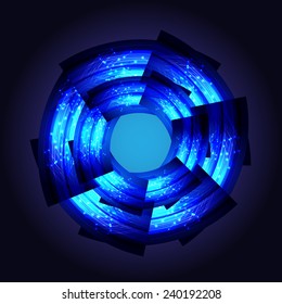 Dark black blue Light Abstract Technology background for computer graphic website internet. text box. Brochure. card.