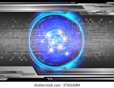 Dark black blue Light Abstract Technology background for computer graphic website internet and business. circuit. vector illustration. infographics. motion move blur.neon. pixel. eye