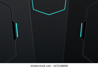 negro oscuro y azul mínimo fondo tecnológico. textura abstracta de fondo moderno. fondo del concepto de innovación tecnológica de diseño