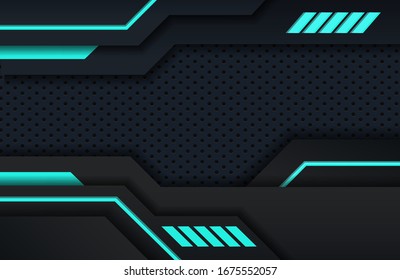 dark black and blue minimal tech background. abstract modern background texture. design futuristic modern tech innovation concept background