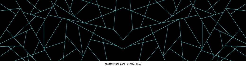 Dark black and Blue mosaic background. Modern dark abstract texture. Vector EPS 10