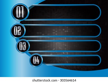 dark black blue Web Design Website Elements Template for graphic internet. text box. label. info graphics. metal. card. pixel. Metals, alloys, steel, aluminum. button