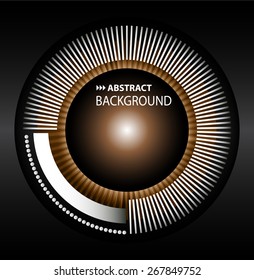 dark black brown abstract background. circle. digital. Light Technology background for computer graphic  and business. security. text box. card. label. Brochure. banner.