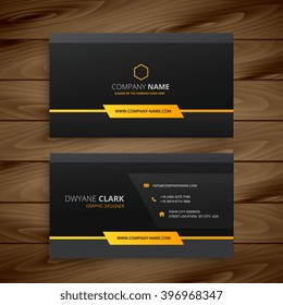 Dark Black Business Card