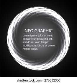 Dark black circle Light Abstract Technology background for computer graphic website internet. text box. Brochure. card. flyer magazine. Design label. infogrsphics.