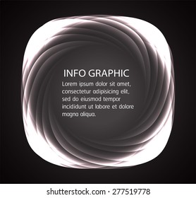 Dark black circle Light Abstract Technology background for computer graphic website internet business. text box. Brochure. card. banner. label. info graphics.