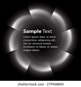 Dark black circle Light Abstract Technology background for computer graphic website internet business. text box. Brochure. card. infographics.